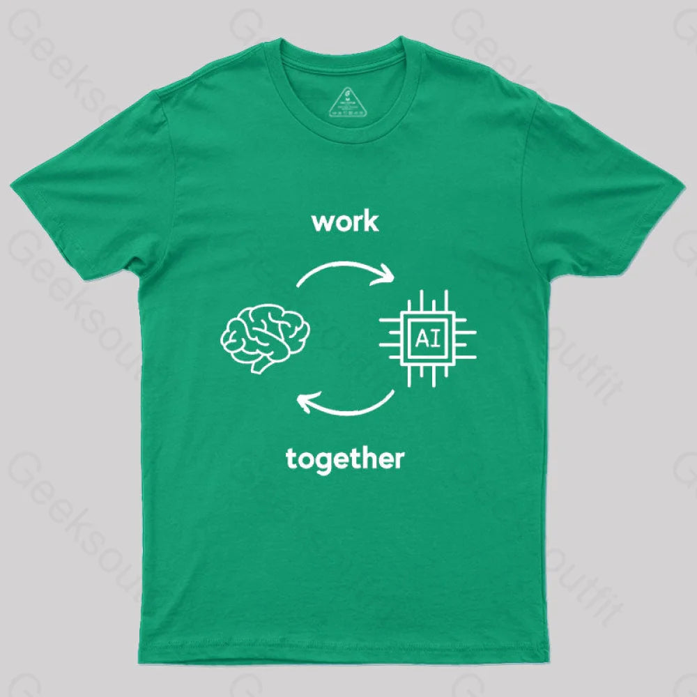 Ai Vs Human T-Shirt Green / S