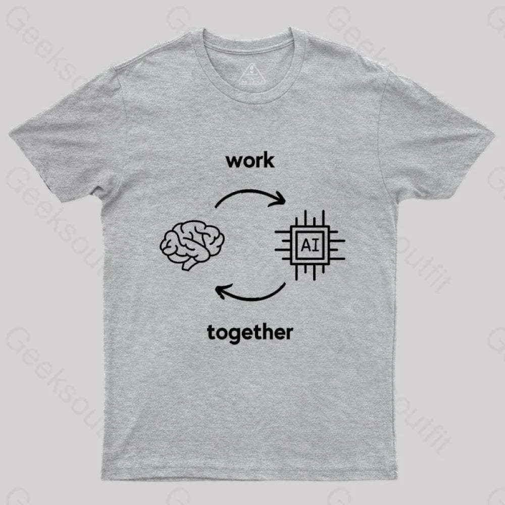 Ai Vs Human T-Shirt Grey / S