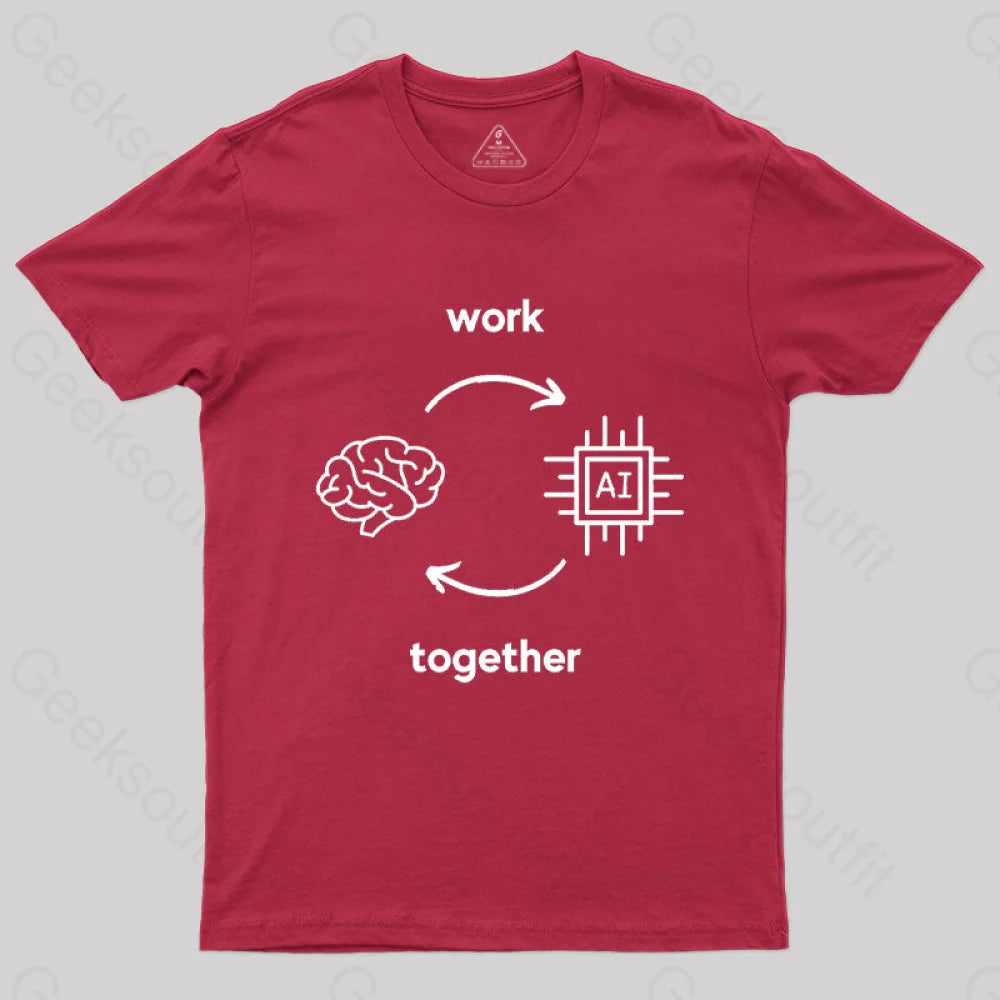 Ai Vs Human T-Shirt Red / S