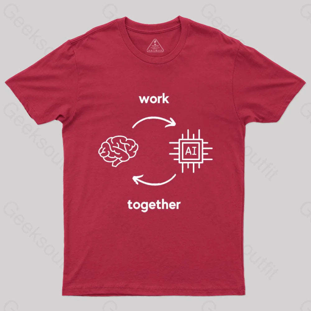 Ai Vs Human T-Shirt Red / S