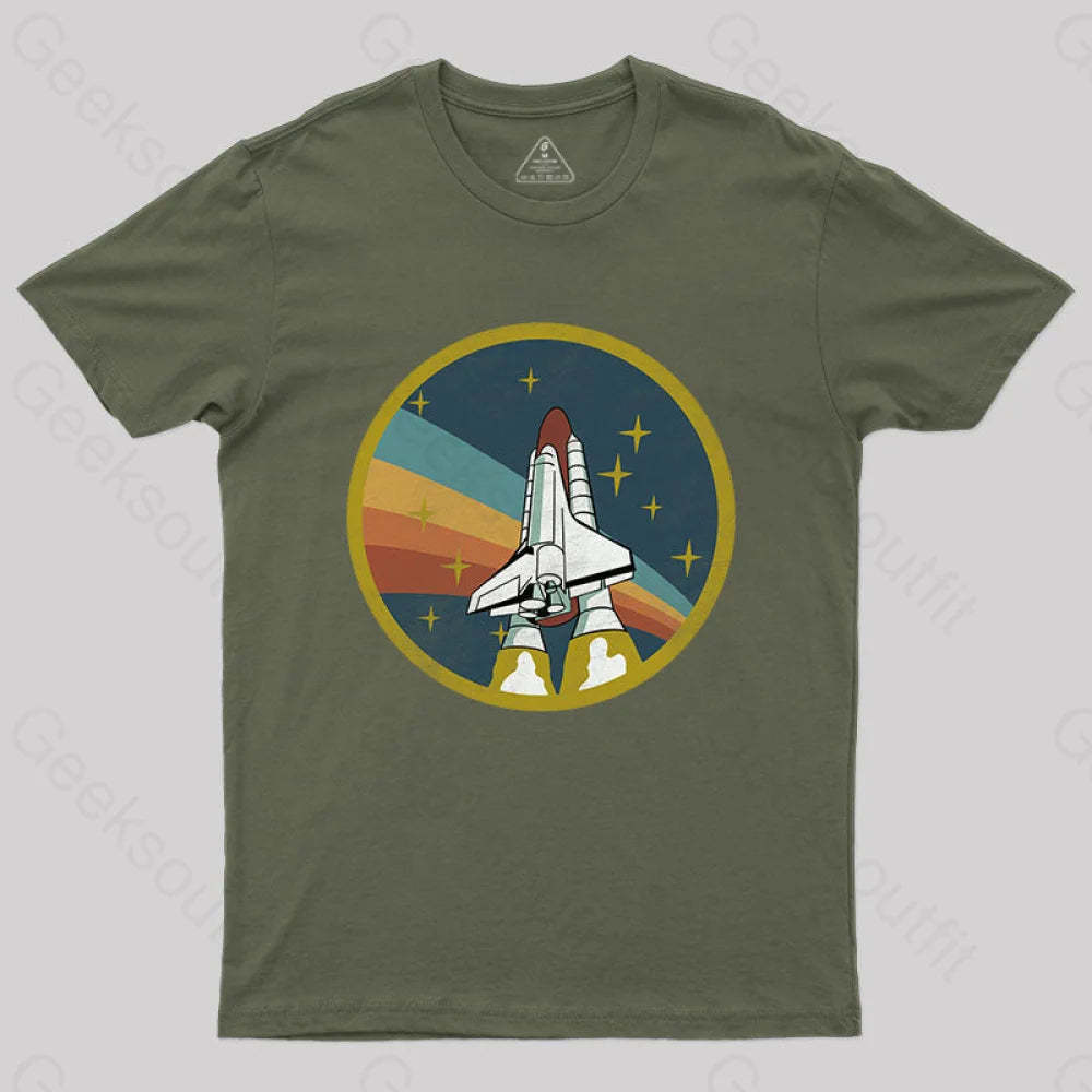 Airplane T-Shirt Army Green / S