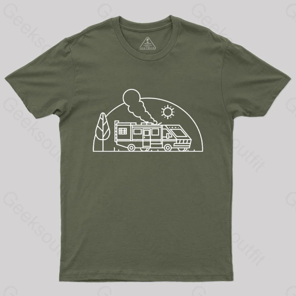 Albuquerque Cooking T-Shirt Army Green / S Yc