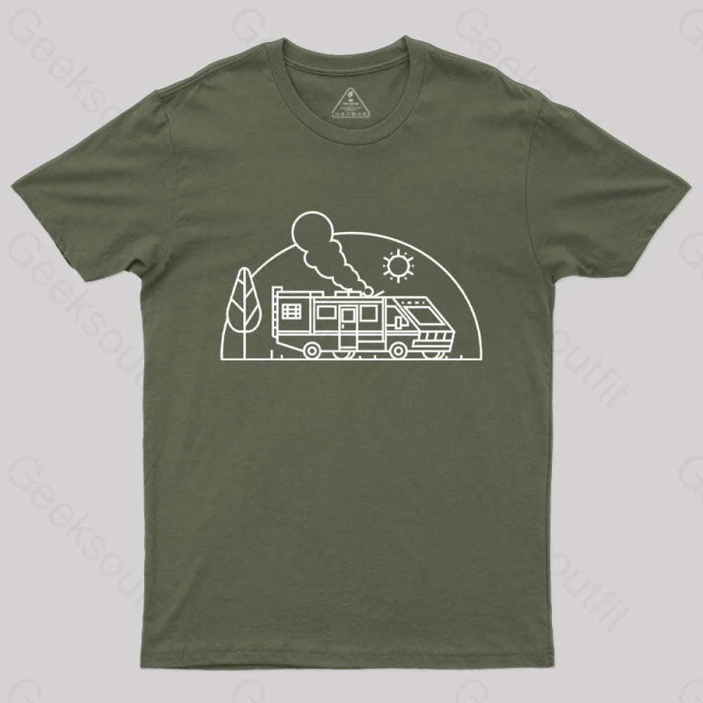 Albuquerque Cooking T-Shirt Army Green / S Yc