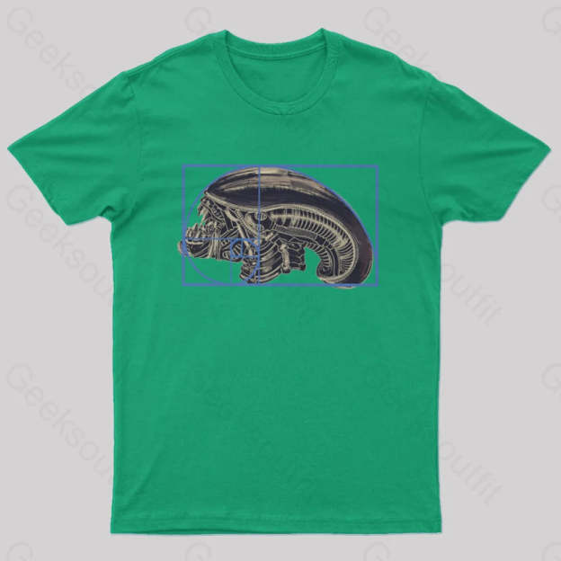 Alien Golden Ratio T-Shirt Green / S