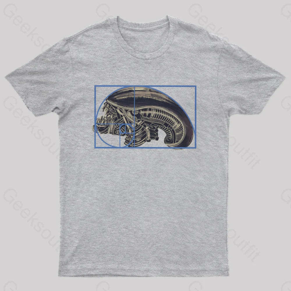 Alien Golden Ratio T-Shirt Grey / S