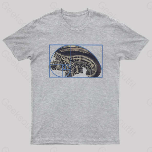 Alien Golden Ratio T-Shirt Grey / S
