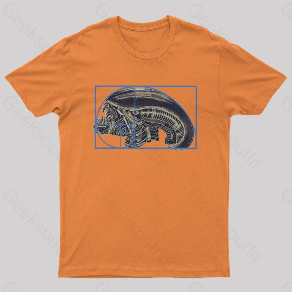 Alien Golden Ratio T-Shirt Orange / S