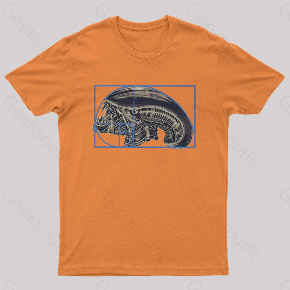Alien Golden Ratio T-Shirt Orange / S
