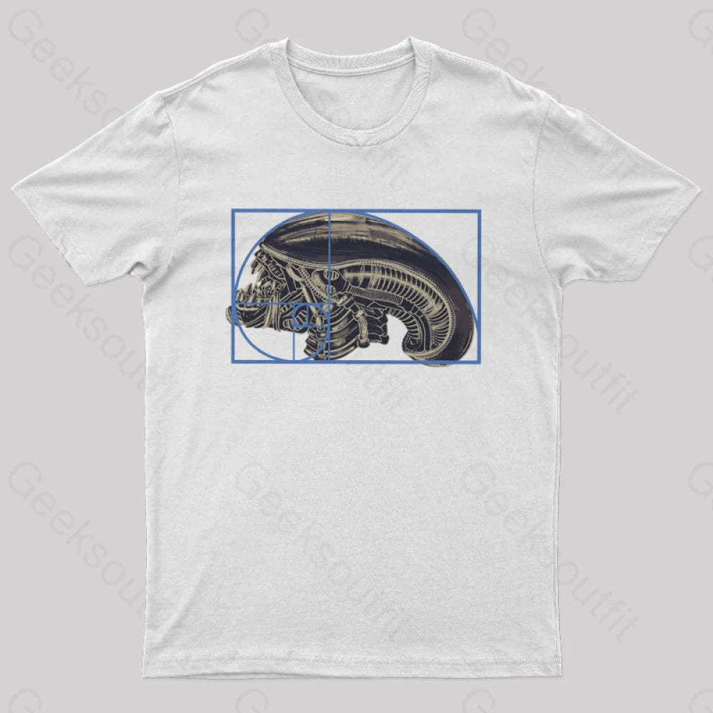 Alien Golden Ratio T-Shirt White / S