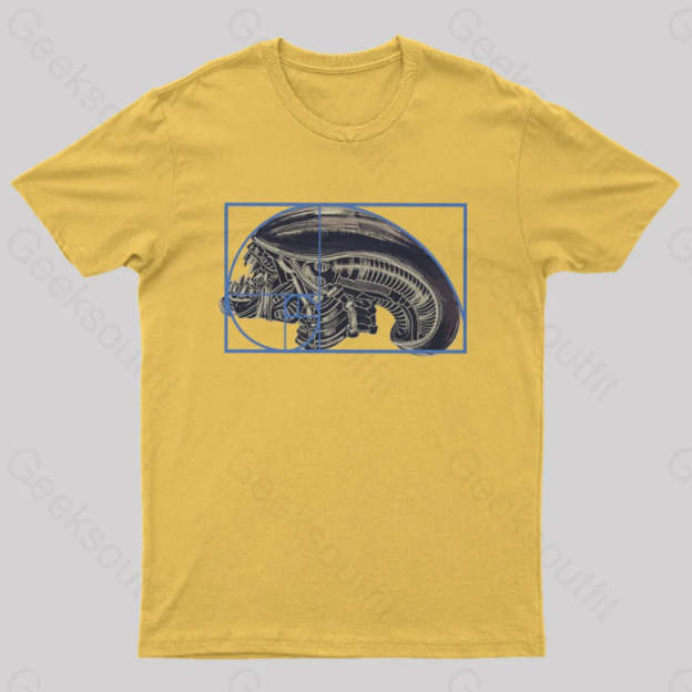 Alien Golden Ratio T-Shirt Yellow / S