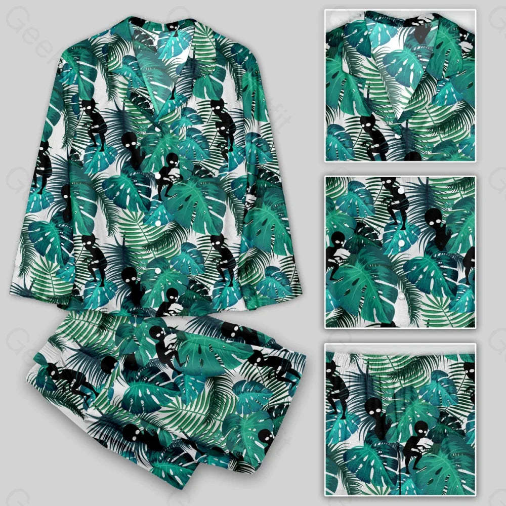 Alien Hawaiian style Pajamas Set - Geeksoutfit