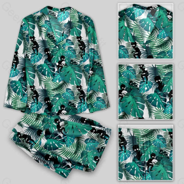 Alien Hawaiian style Pajamas Set - Geeksoutfit