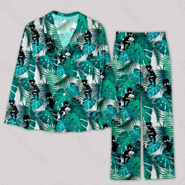 Alien Hawaiian style Pajamas Set - Geeksoutfit