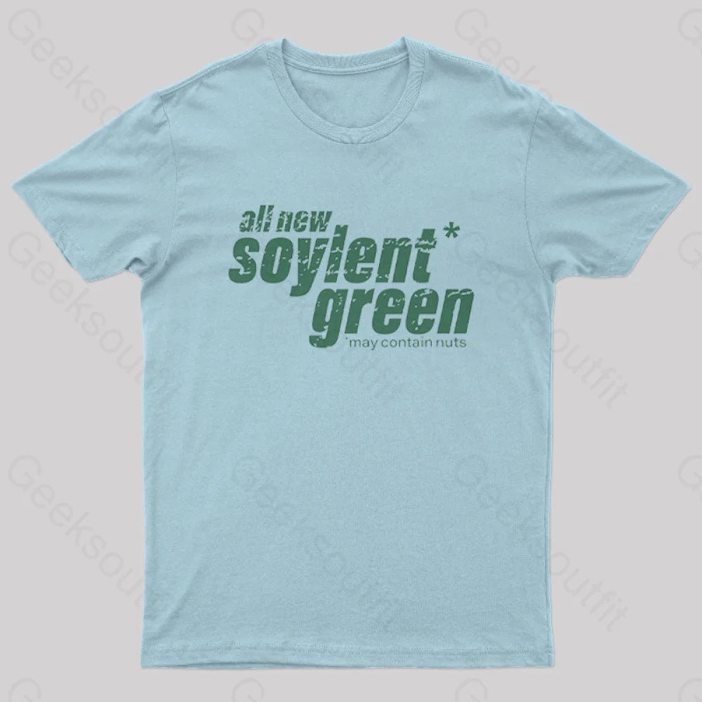 All New Soylent Green Geek T-Shirt Light Blue / S
