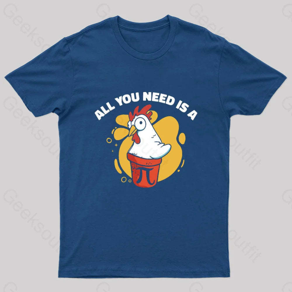 All You Need Is A Pi Nerd T-Shirt Navy / S