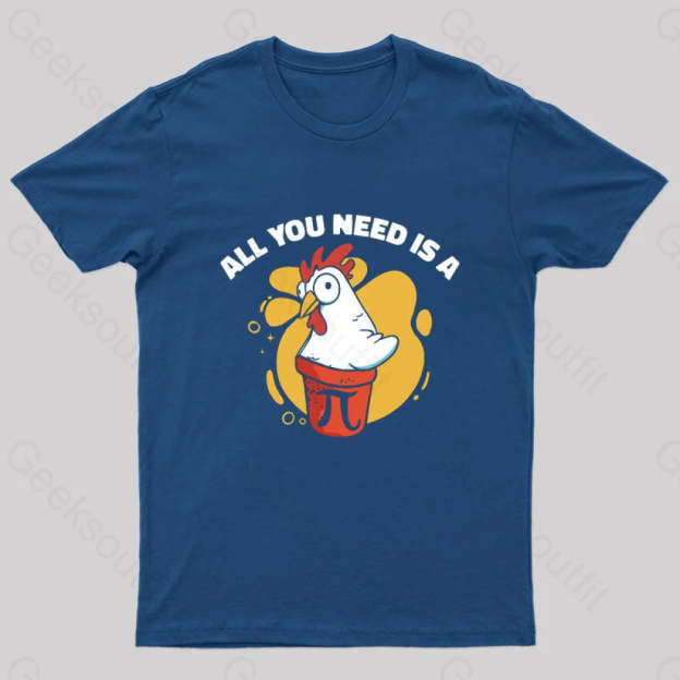 All You Need Is A Pi Nerd T-Shirt Navy / S