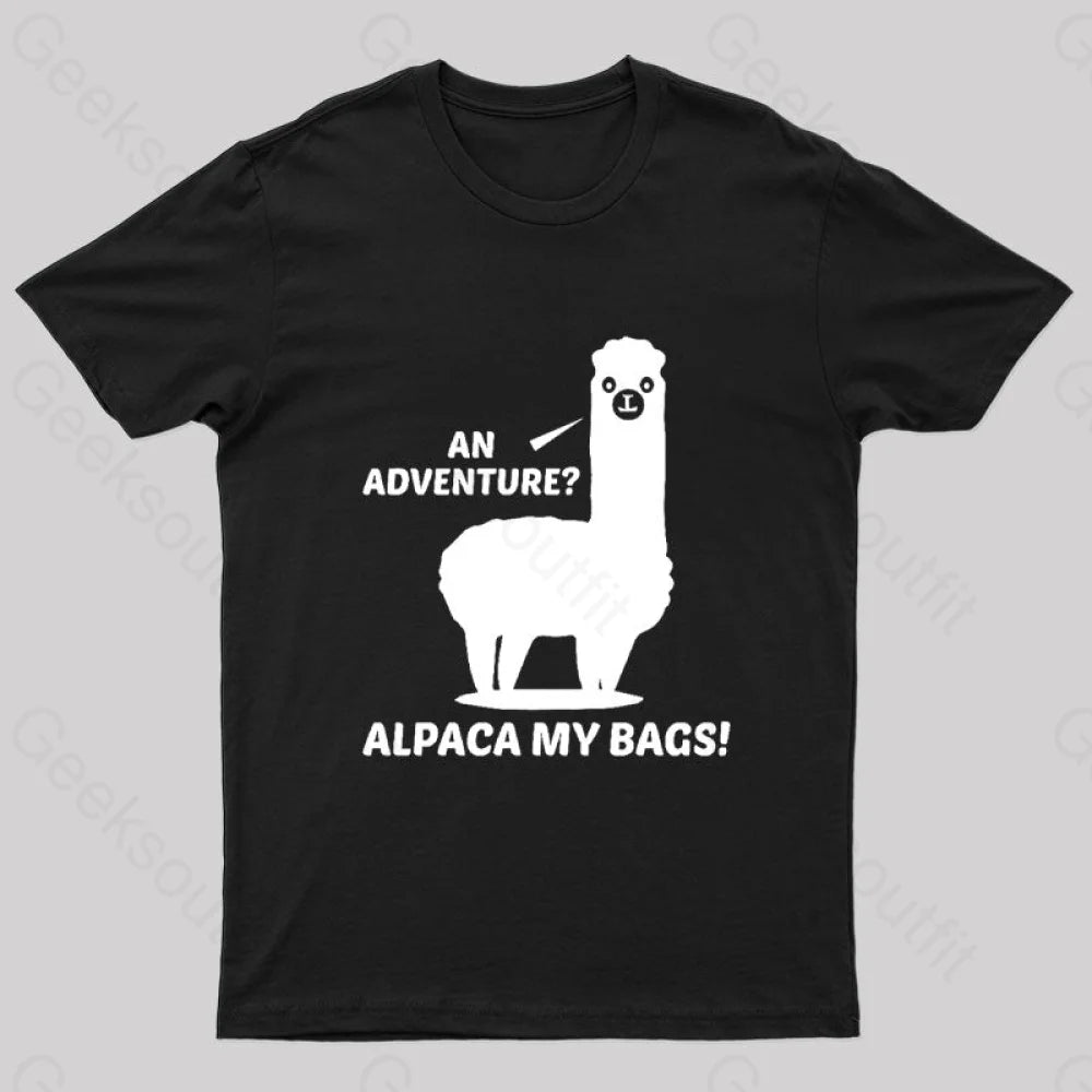 Alpaca My Bags Geek T-Shirt Black / S