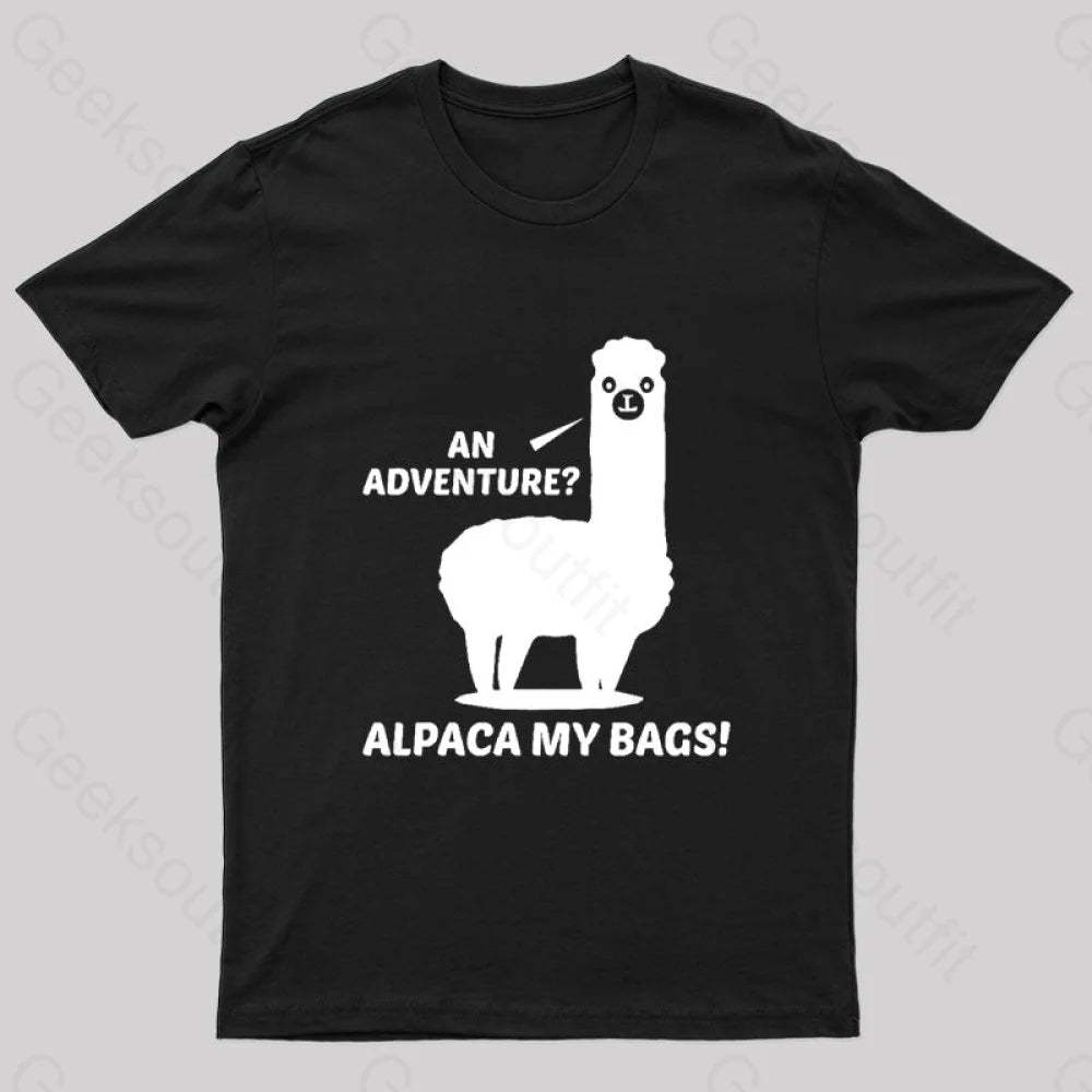 Alpaca My Bags Geek T-Shirt Black / S