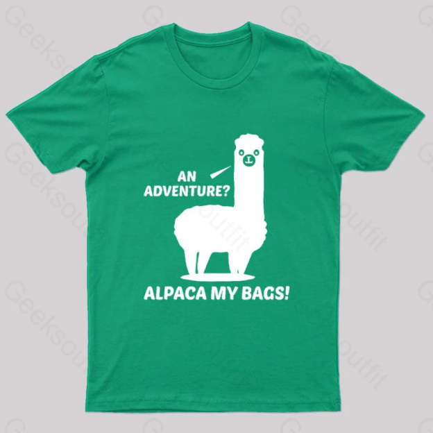 Alpaca My Bags Geek T-Shirt Green / S