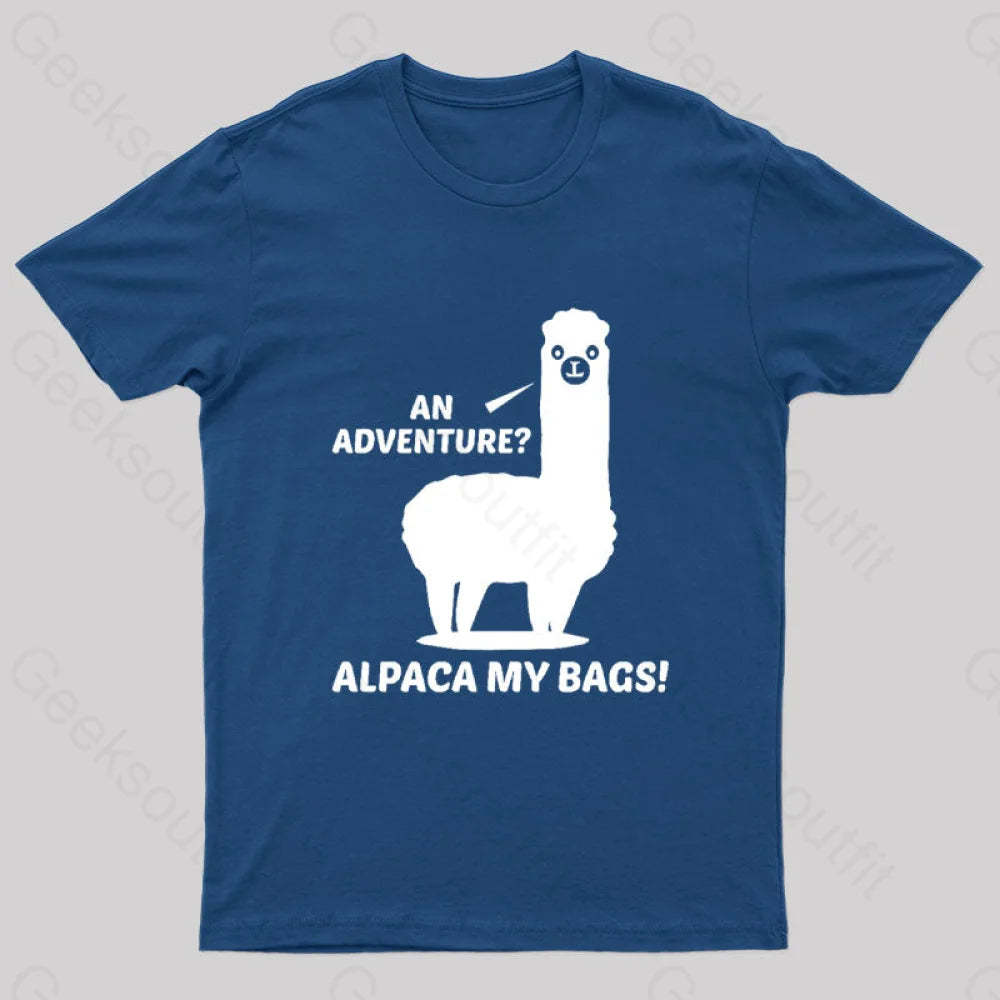 Alpaca My Bags Geek T-Shirt Navy / S