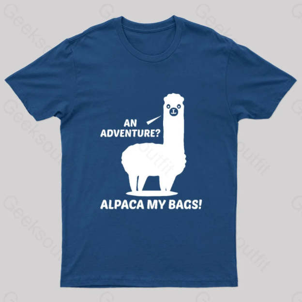 Alpaca My Bags Geek T-Shirt Navy / S
