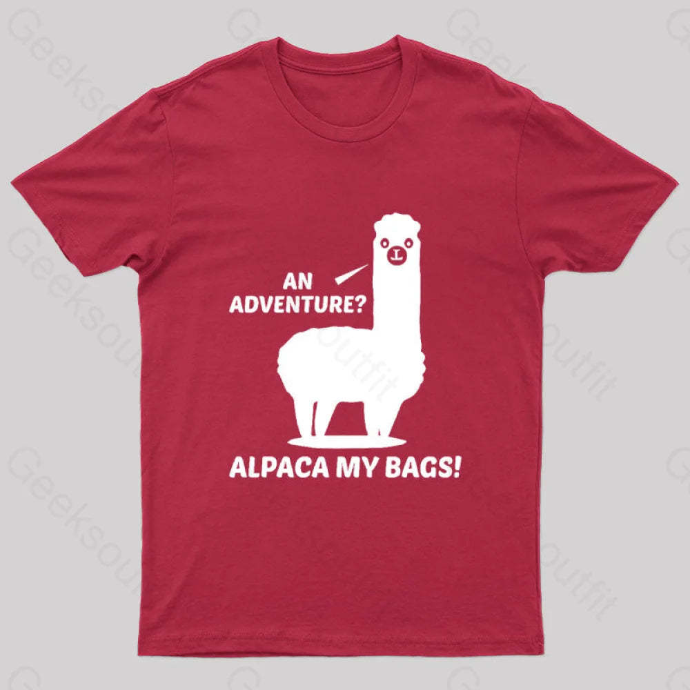 Alpaca My Bags Geek T-Shirt Red / S