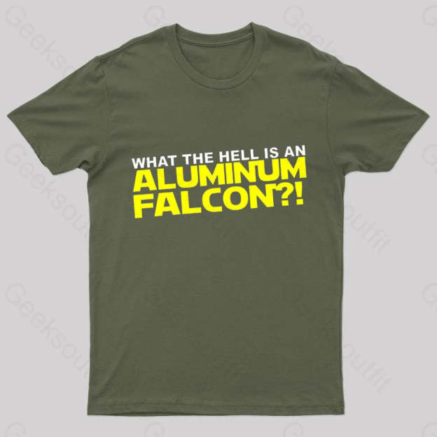 Aluminum Falcon Geek T-Shirt Army Green / S
