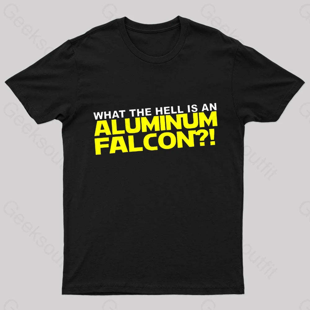 Aluminum Falcon Geek T-Shirt Black / S