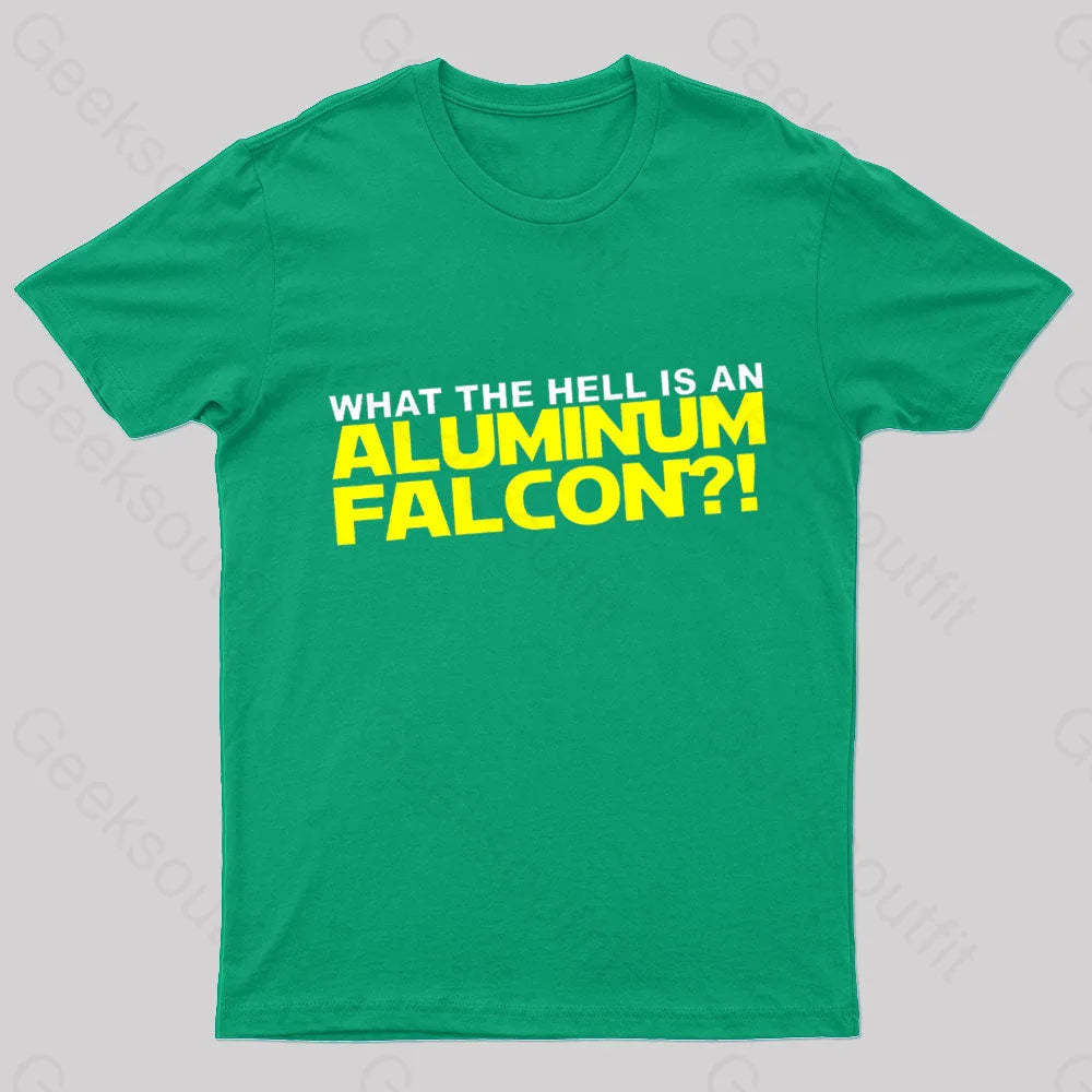 Aluminum Falcon Geek T-Shirt Green / S