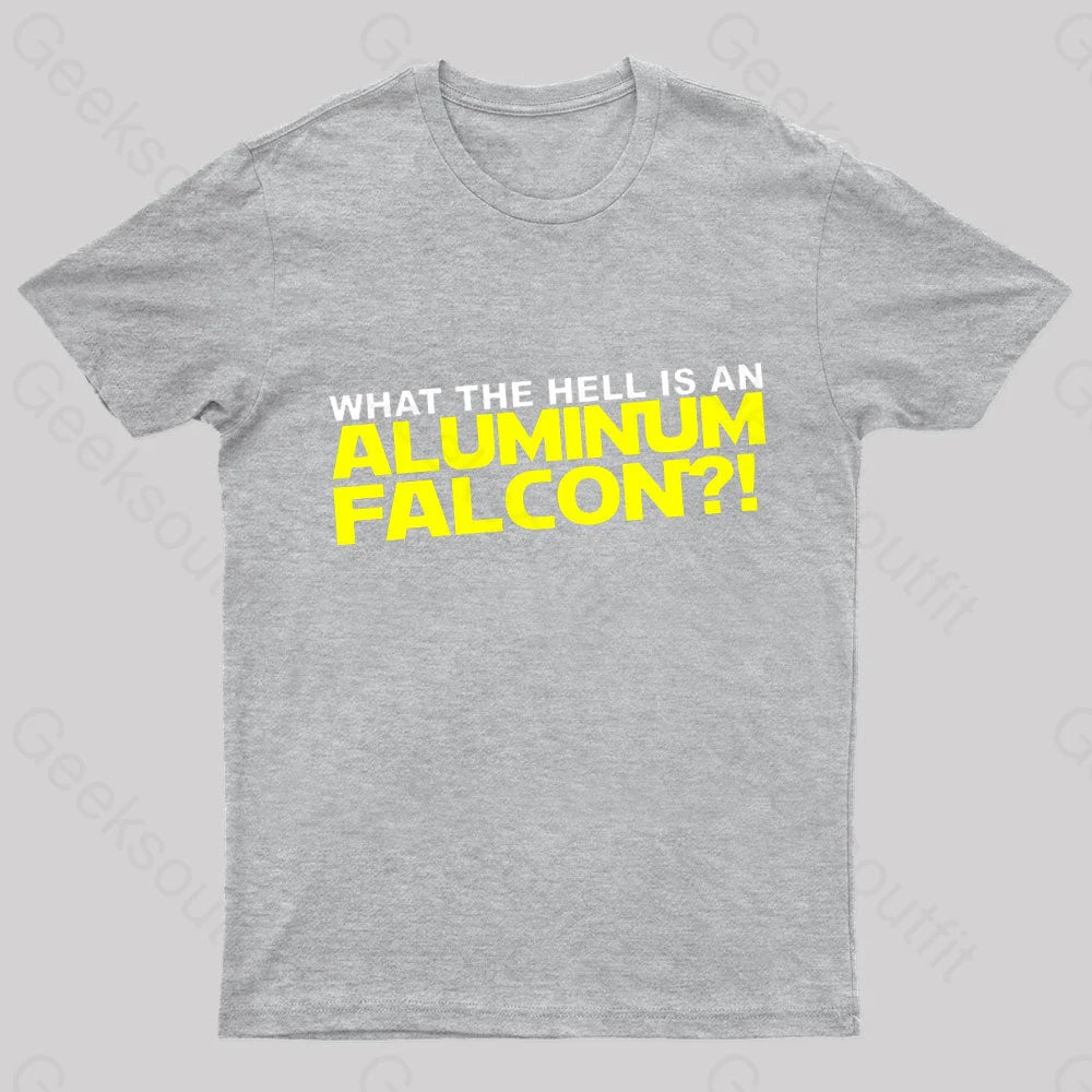 Aluminum Falcon Geek T-Shirt Grey / S