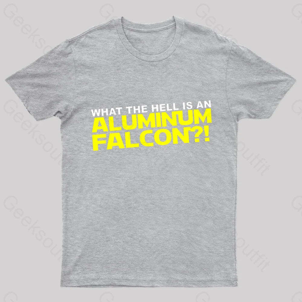 Aluminum Falcon Geek T-Shirt Grey / S