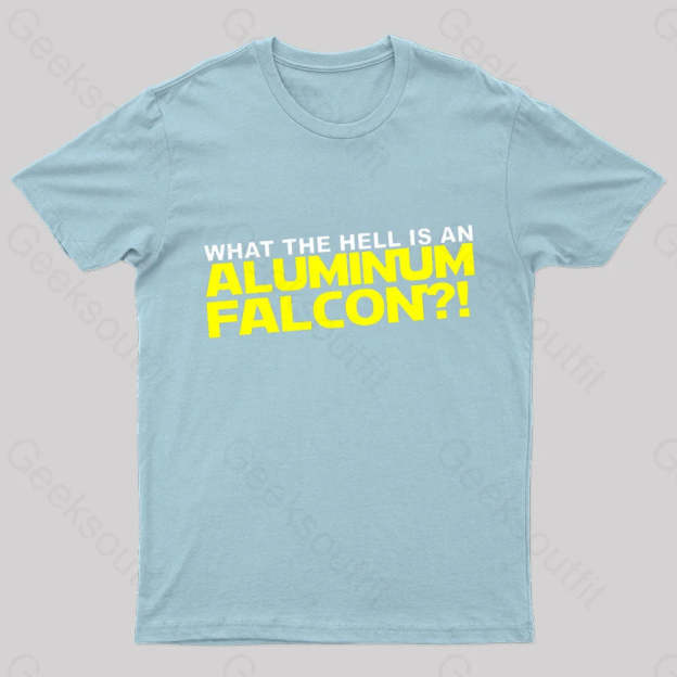 Aluminum Falcon Geek T-Shirt Light Blue / S