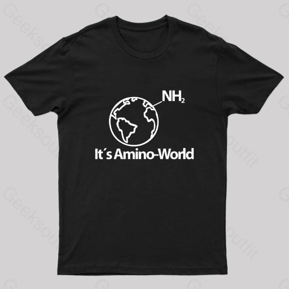 Amino World Geek T-Shirt Black / S