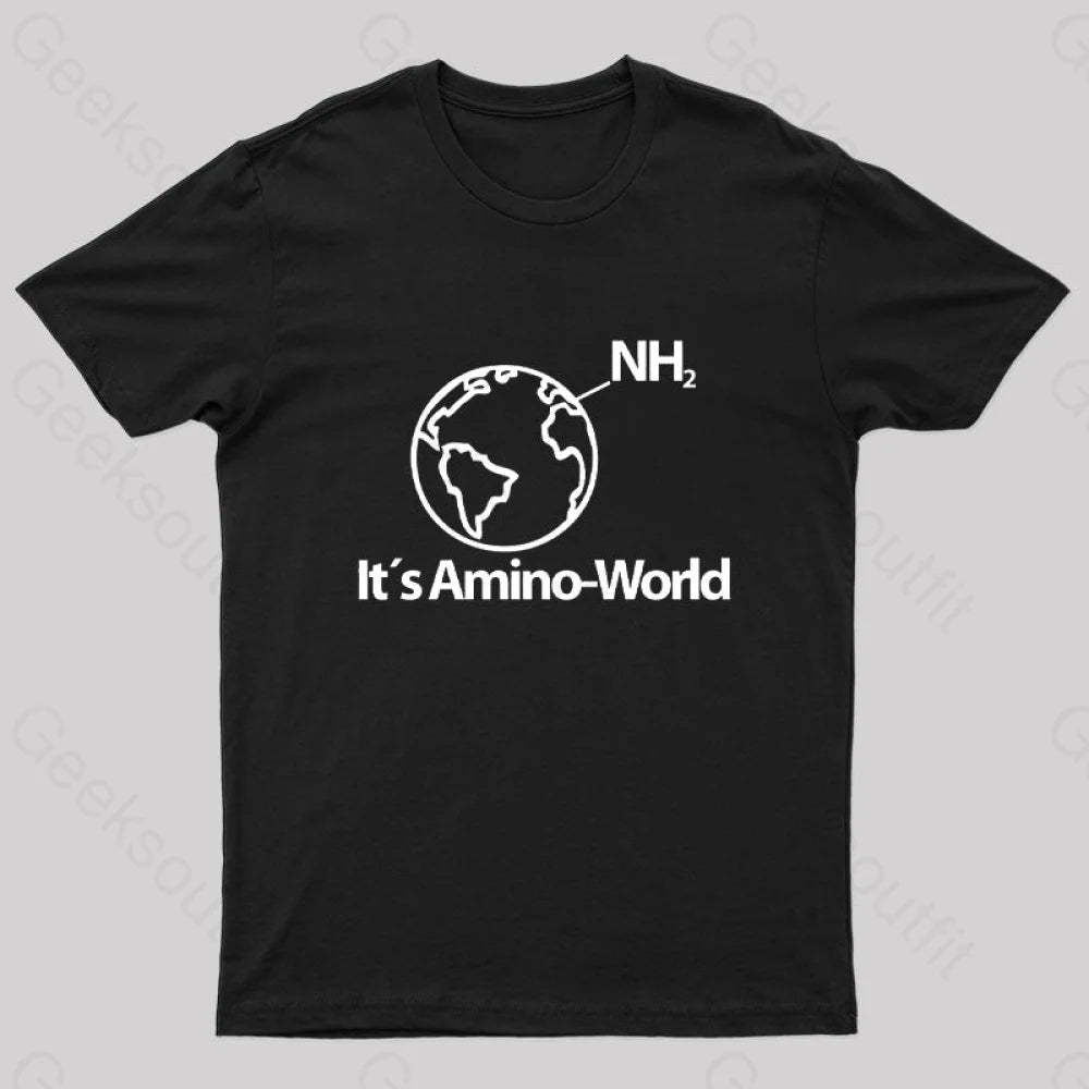 Amino World Geek T-Shirt Black / S