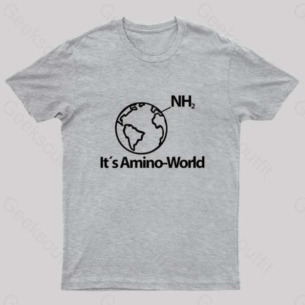 Amino World Geek T-Shirt Grey / S