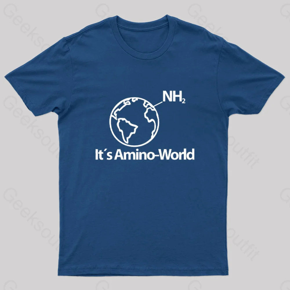 Amino World Geek T-Shirt Navy / S
