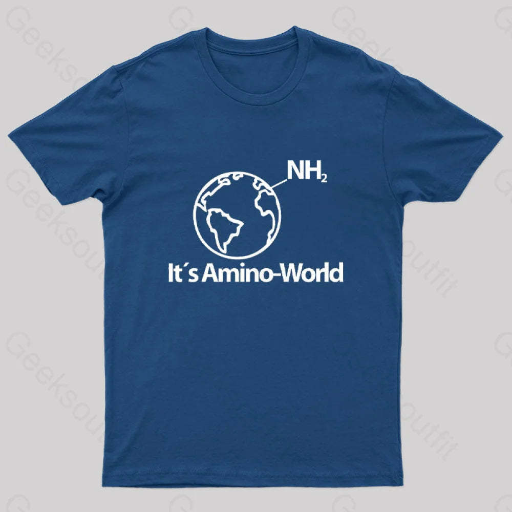 Amino World Geek T-Shirt Navy / S