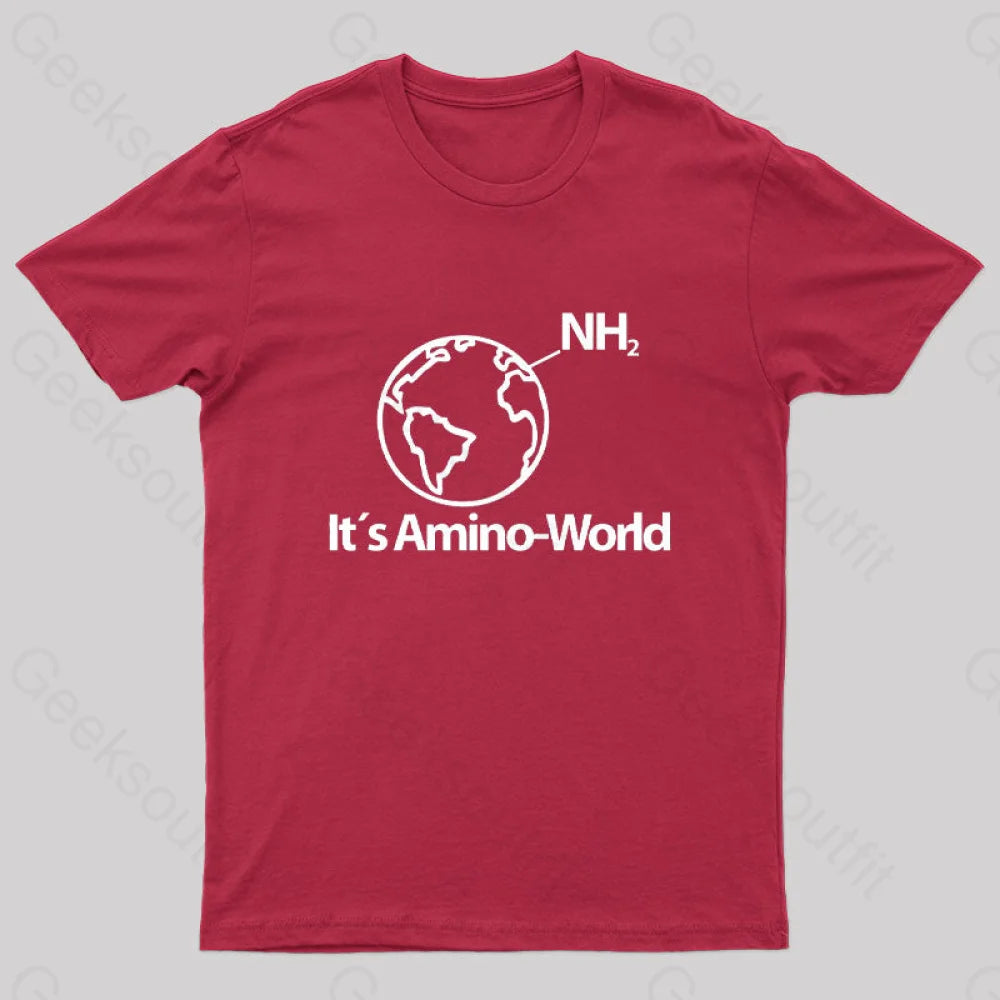 Amino World Geek T-Shirt Red / S