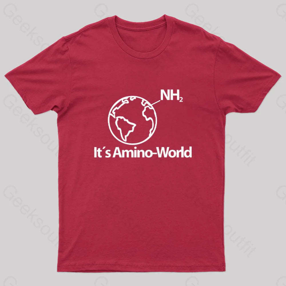 Amino World Geek T-Shirt Red / S