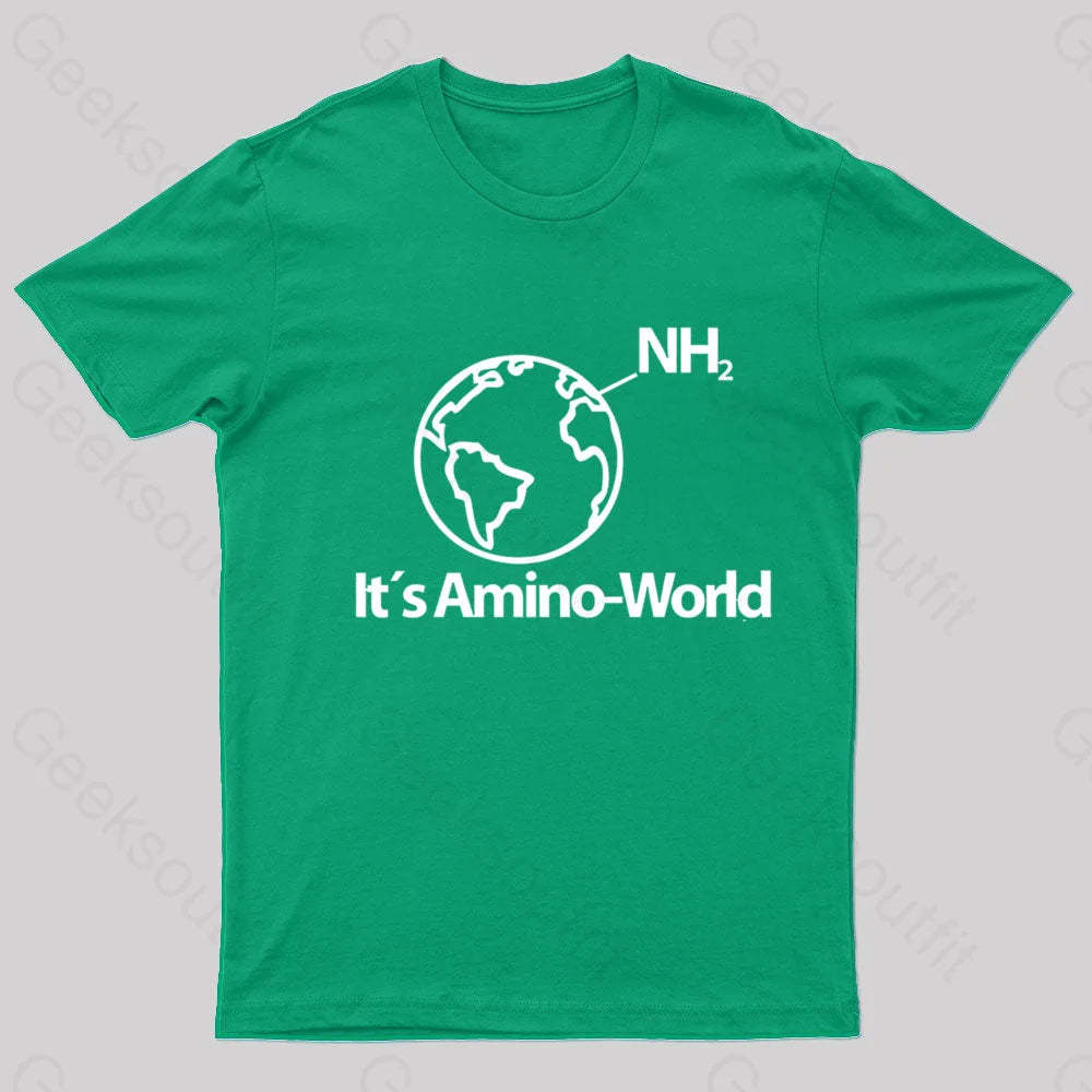 Amino World Nerd T-Shirt Green / S