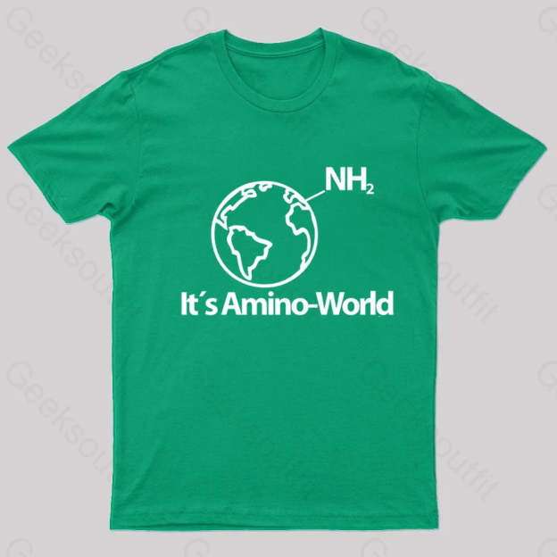 Amino World Nerd T-Shirt Green / S