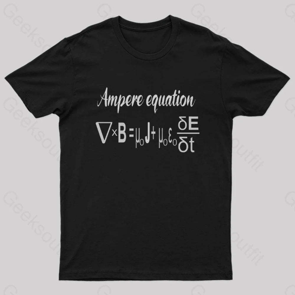 Ampere Equation Nerd T-Shirt Black / S