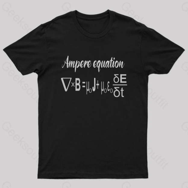 Ampere Equation Nerd T-Shirt Black / S
