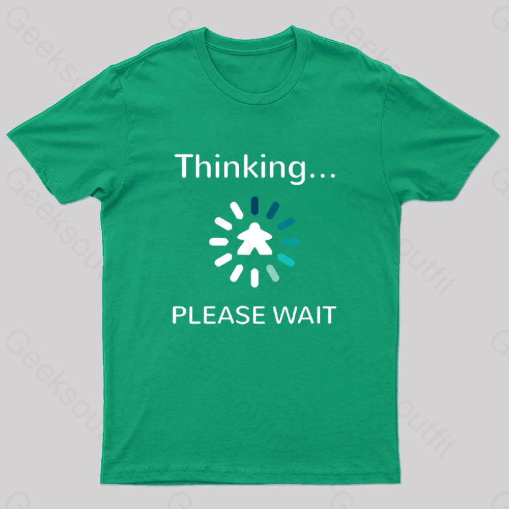 Analysis Paralysis Blue Meeple Board Game T-Shirt Green / S