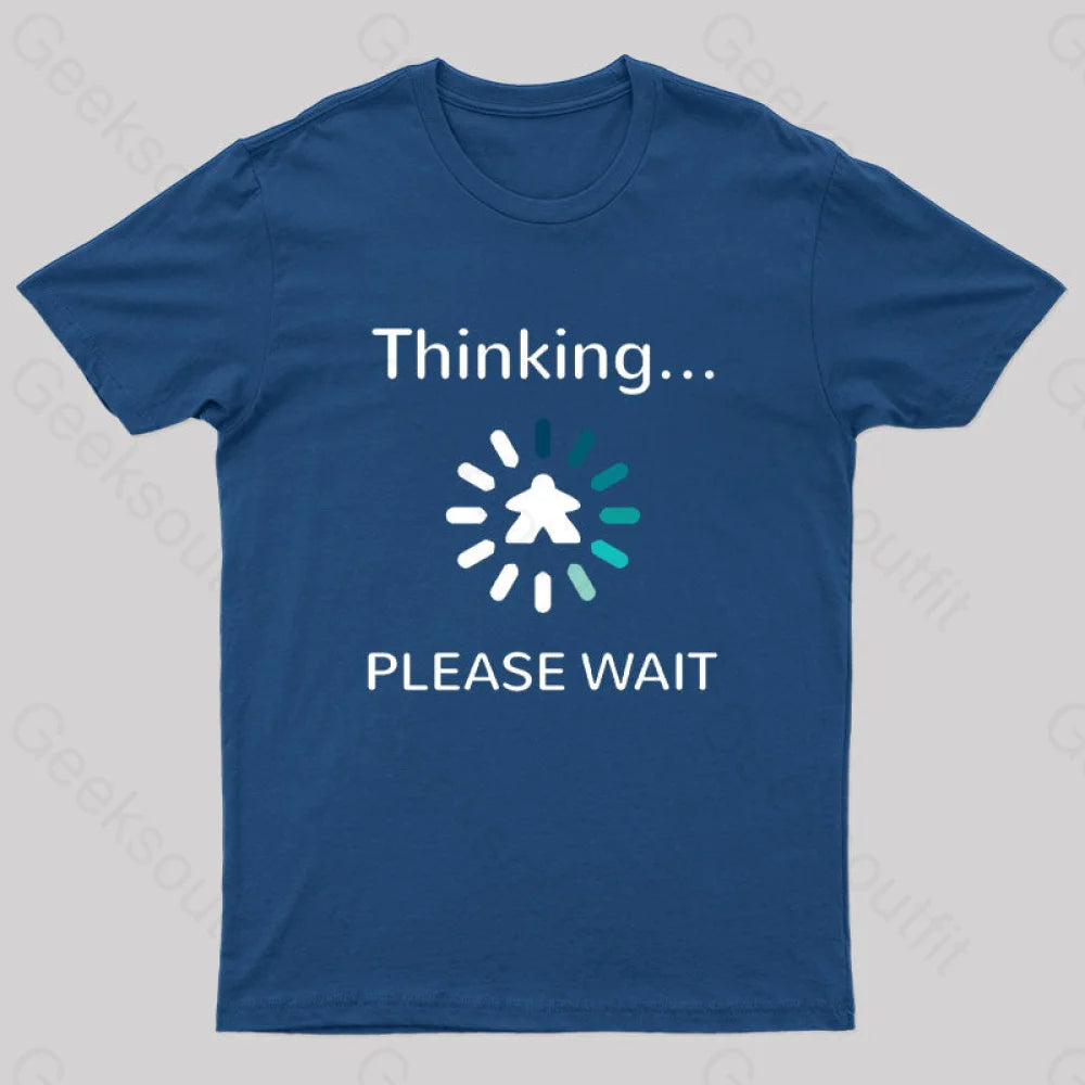 Analysis Paralysis Blue Meeple Board Game T-Shirt Navy / S