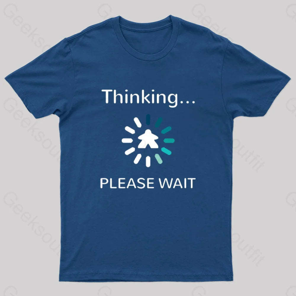 Analysis Paralysis Blue Meeple Board Game T-Shirt Navy / S