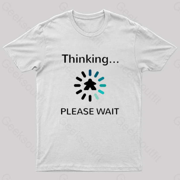 Analysis Paralysis Blue Meeple Board Game T-Shirt White / S