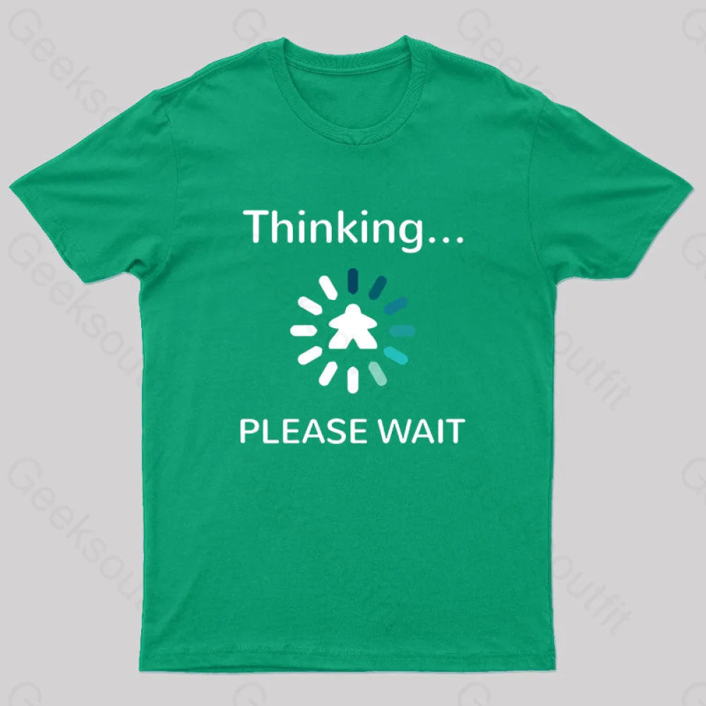 Analysis Paralysis Blue Meeple Nerd T-Shirt Green / S