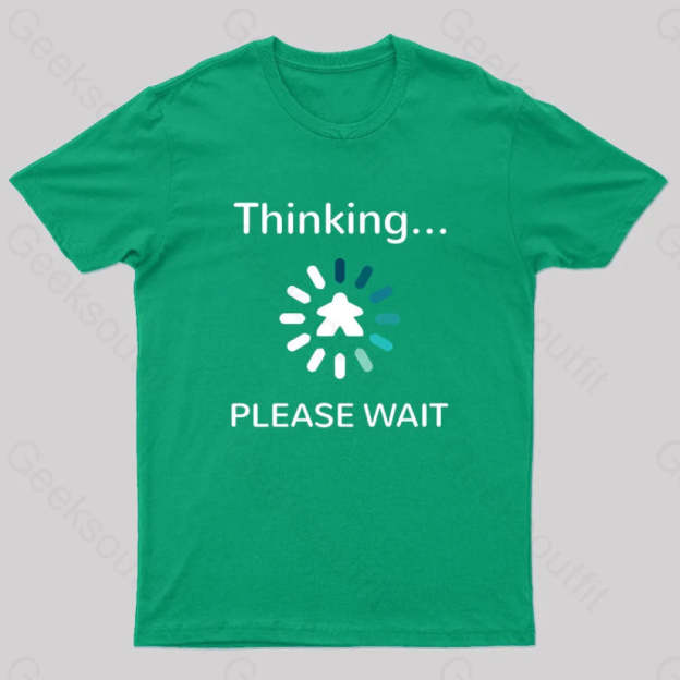 Analysis Paralysis Blue Meeple Nerd T-Shirt Green / S