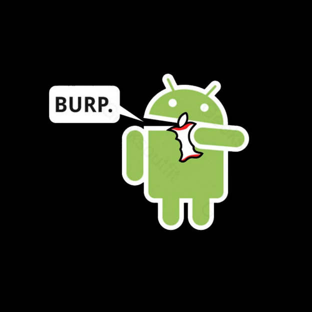 Android Eating Apple Nerd T-Shirt